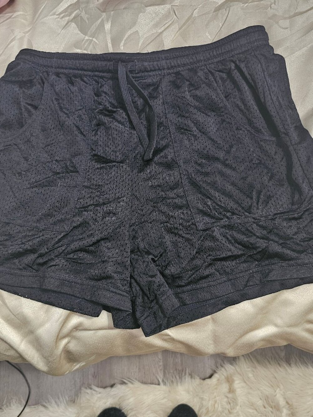 Kathy Ireland Mesh Shorts - Black